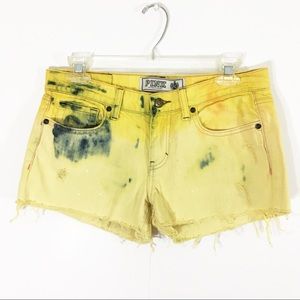 ‼️SALE‼️PINK Victoria’s Secret yellow jean shorts